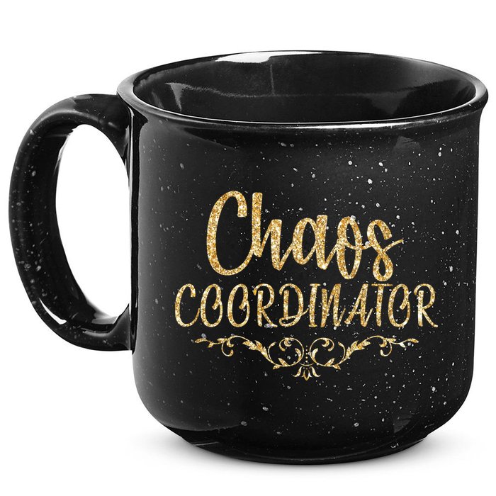 Limited Chaos Coordinator Gold Script 15oz Campfire Ceramic Mug