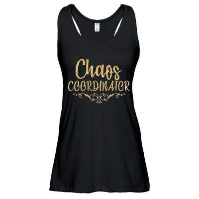 Limited Chaos Coordinator Gold Script Ladies Essential Flowy Tank
