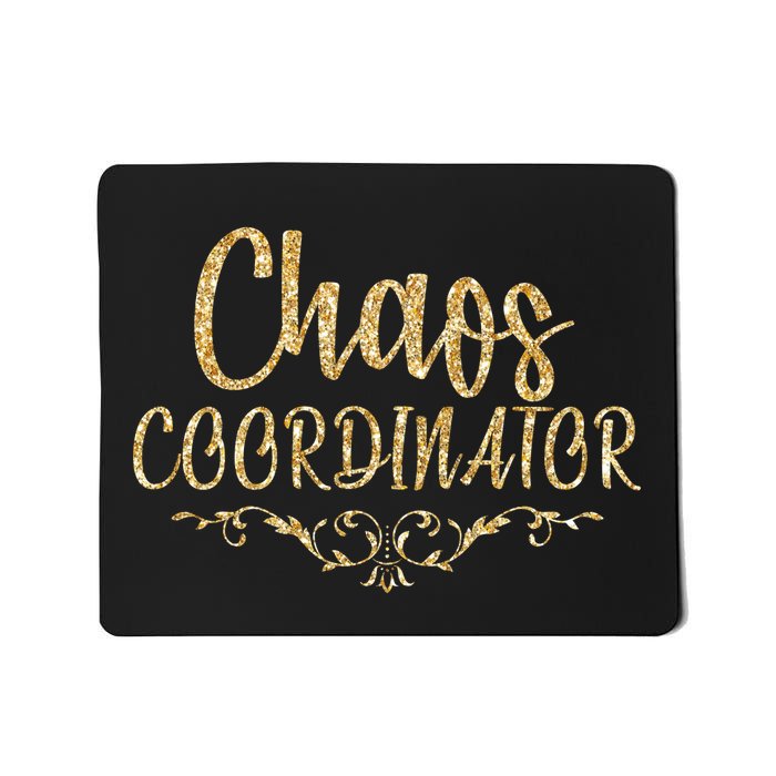 Limited Chaos Coordinator Gold Script Mousepad