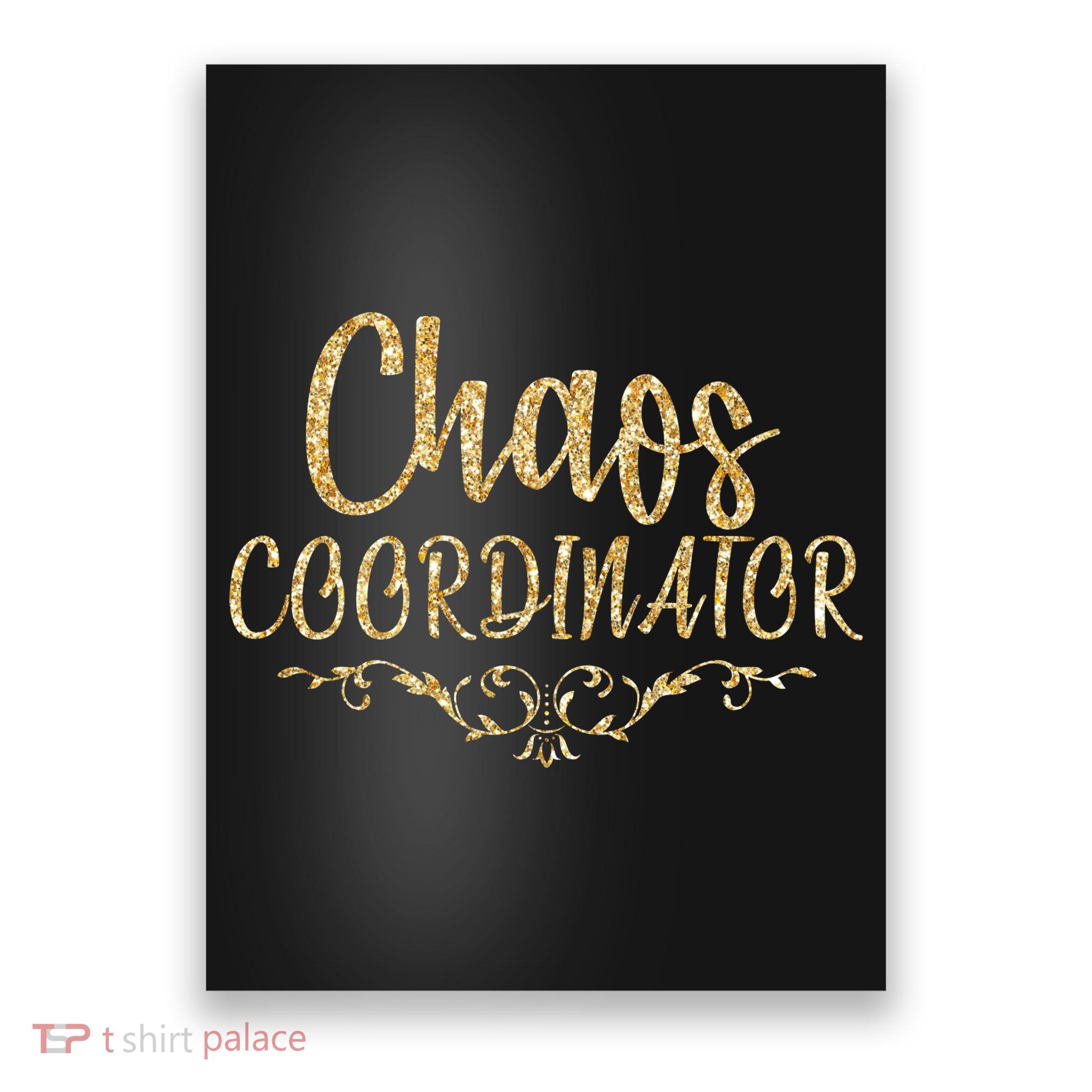 Limited Chaos Coordinator Gold Script Poster