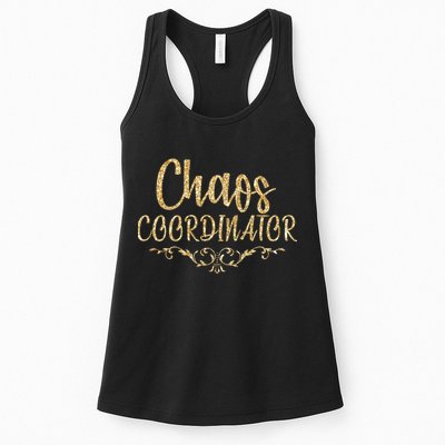 Limited Chaos Coordinator Gold Script Womens Tank Top