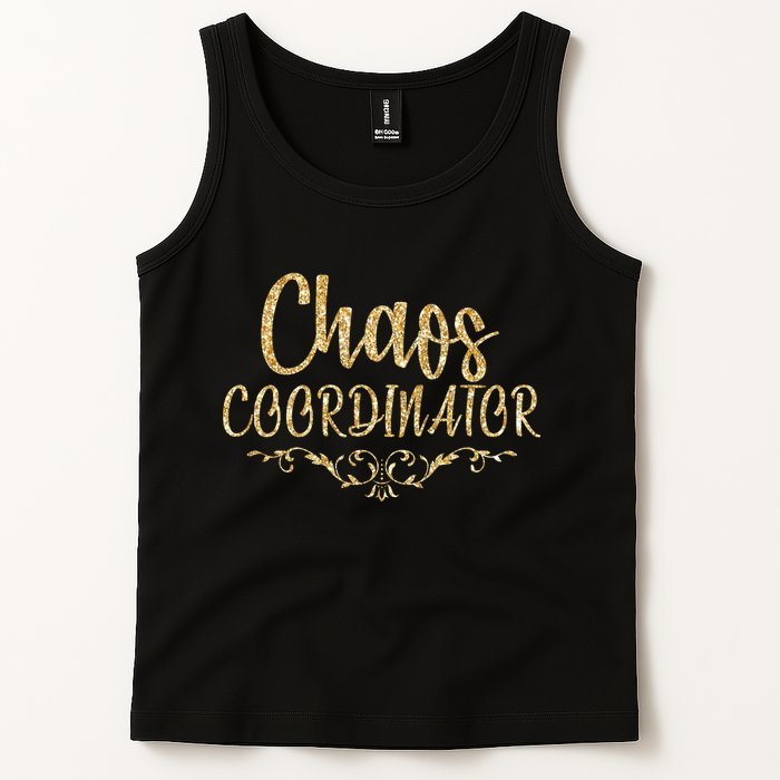 Limited Chaos Coordinator Gold Script Tank Top