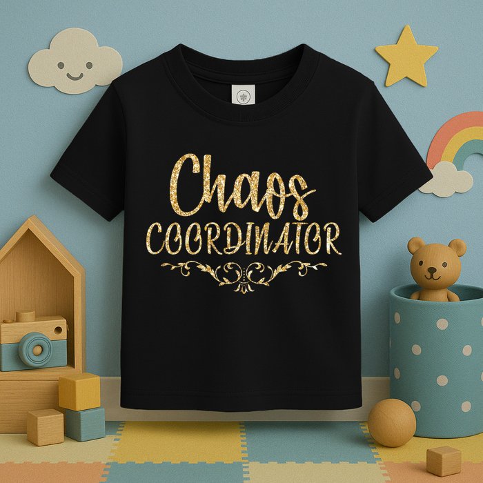 Limited Chaos Coordinator Gold Script Toddler T-Shirt