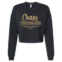 Limited Chaos Coordinator Gold Script Cropped Pullover Crew