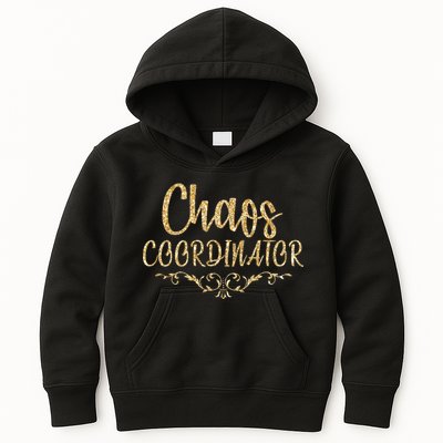 Limited Chaos Coordinator Gold Script Kids Hoodie