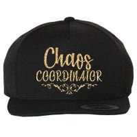 Limited Chaos Coordinator Gold Script Wool Snapback Cap