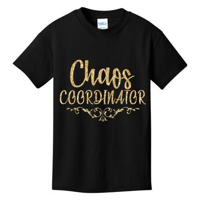Limited Chaos Coordinator Gold Script Kids T-Shirt