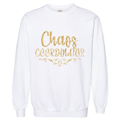 Limited Chaos Coordinator Gold Script Garment-Dyed Sweatshirt