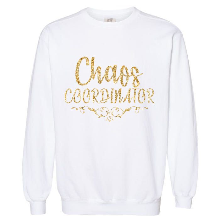 Limited Chaos Coordinator Gold Script Garment-Dyed Sweatshirt