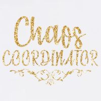 Limited Chaos Coordinator Gold Script Garment-Dyed Sweatshirt