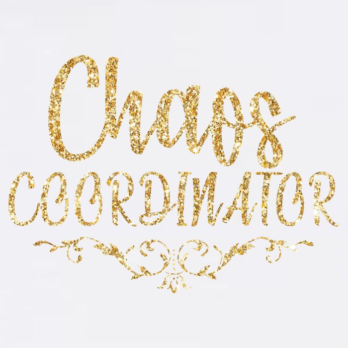Limited Chaos Coordinator Gold Script Garment-Dyed Sweatshirt