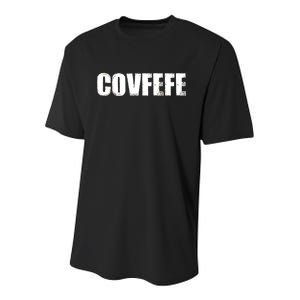 Limited Edition - Distressed Covfefe Youth Performance Sprint T-Shirt