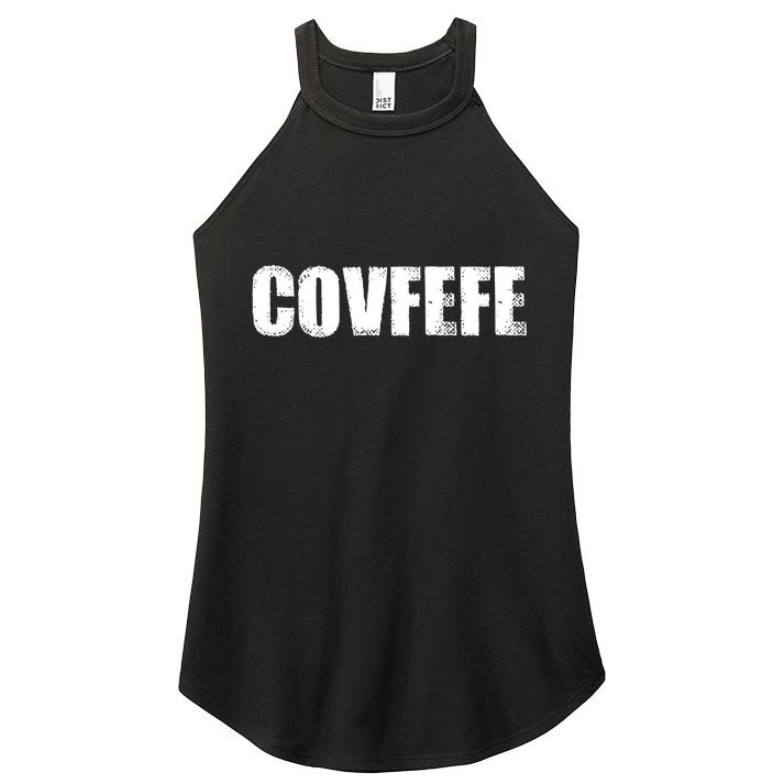 Limited Edition - Distressed Covfefe Women's Perfect Tri Rocker Tank