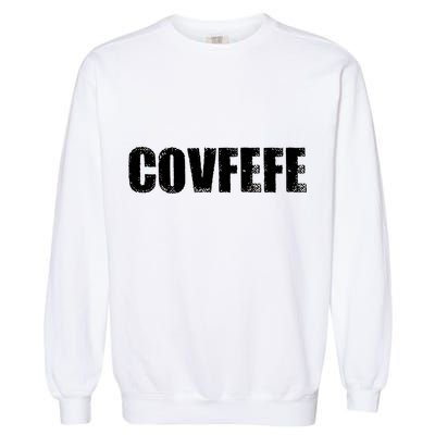 Limited Edition - Distressed Covfefe Garment-Dyed Sweatshirt