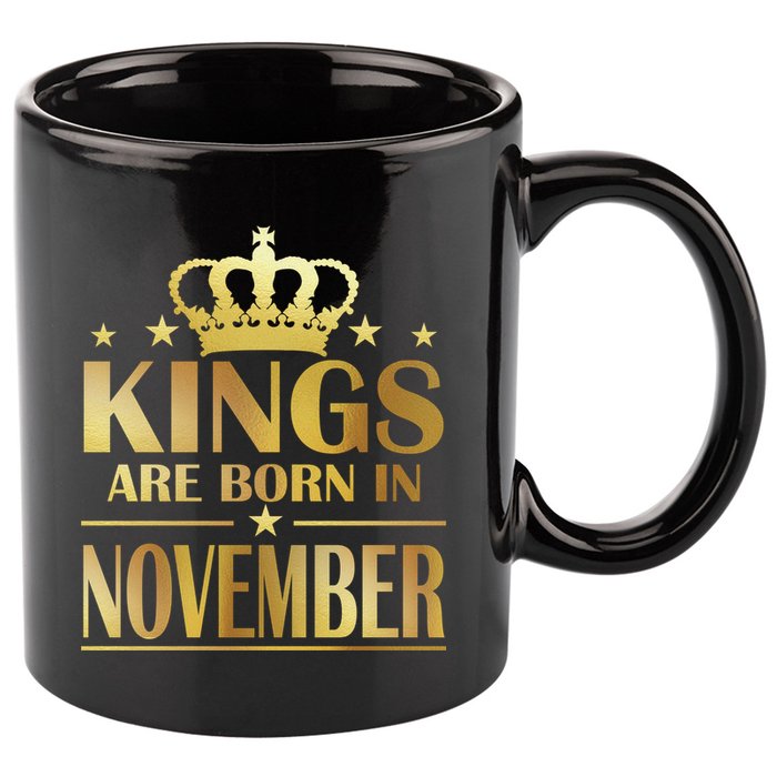 Limited Edition - Kings Are Born in November 11oz C Handle Ceramic Mug