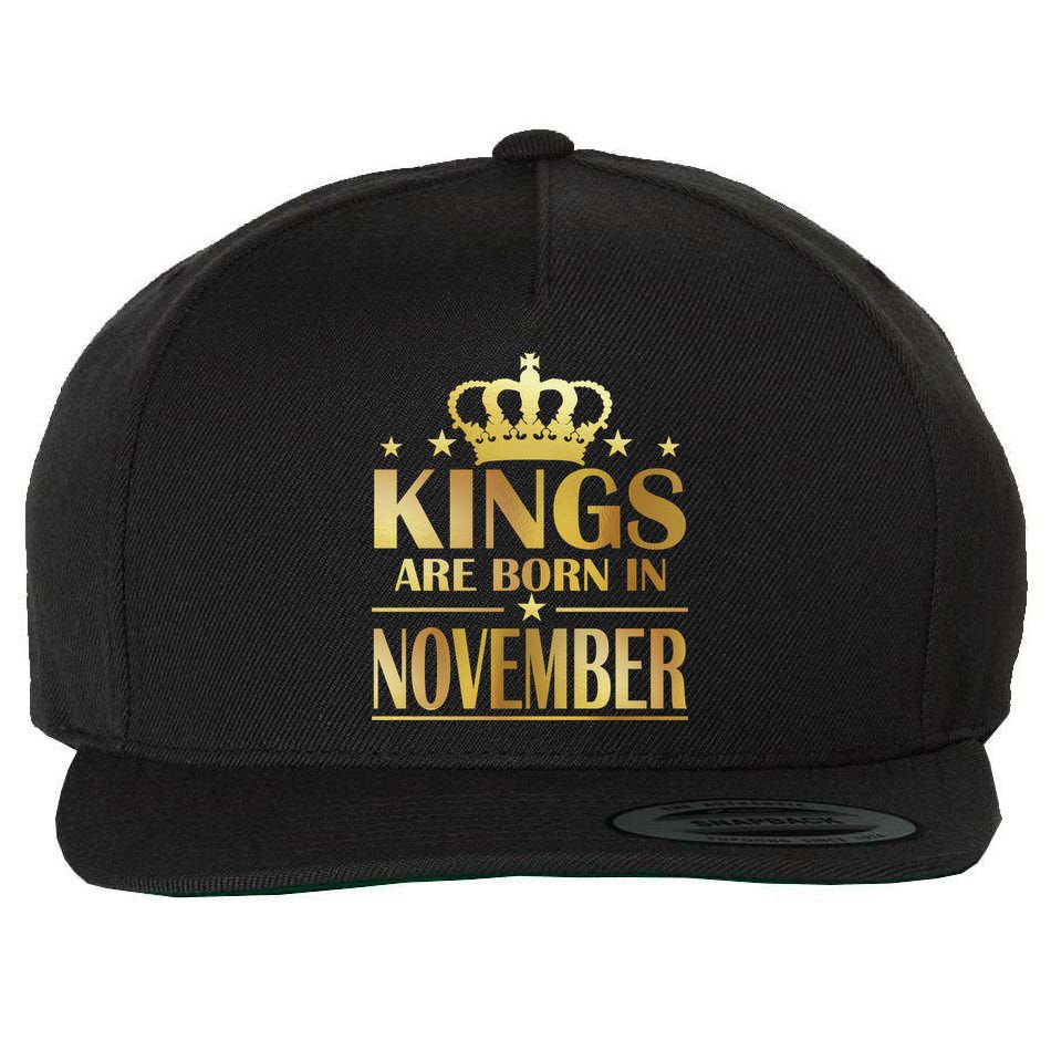 Limited Edition - Kings Are Born in November Wool Snapback Cap