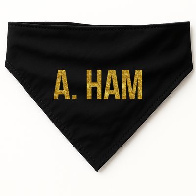 Limited Edition A. Ham Gold Foil Print USA-Made Doggie Bandana