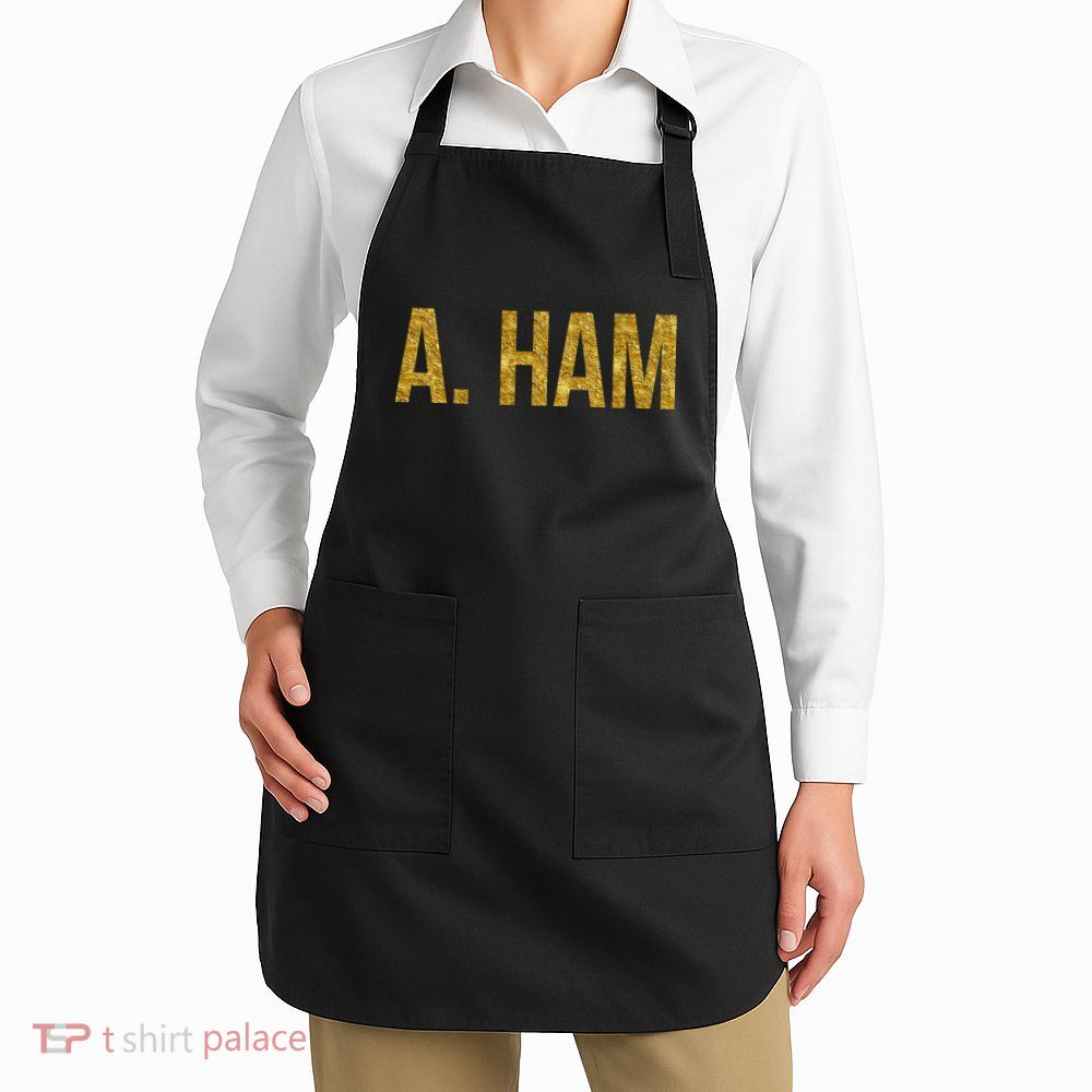 Limited Edition A. Ham Gold Foil Print Apron
