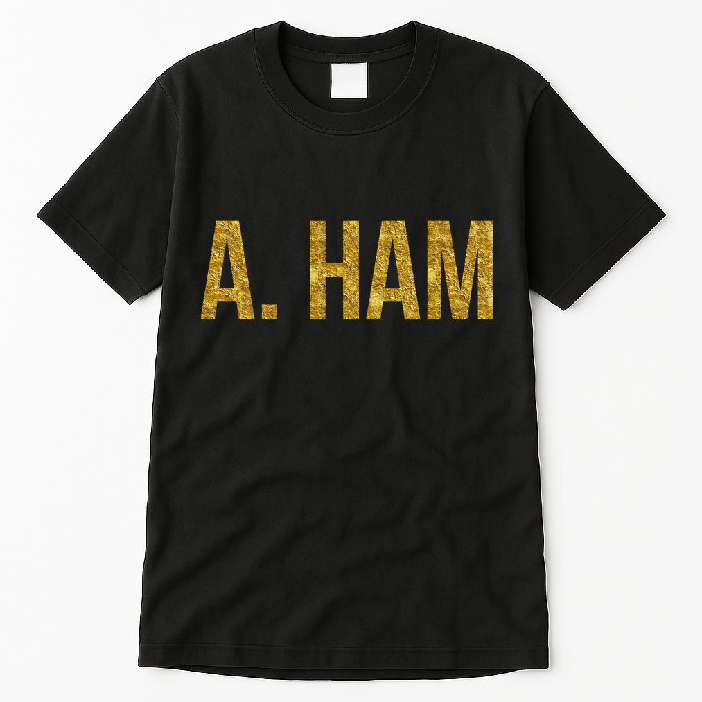 Limited Edition A. Ham Gold Foil Print Tall T-Shirt