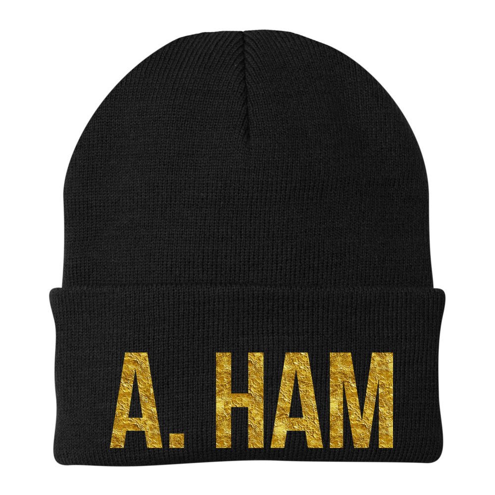 Limited Edition A. Ham Gold Foil Print Beanie