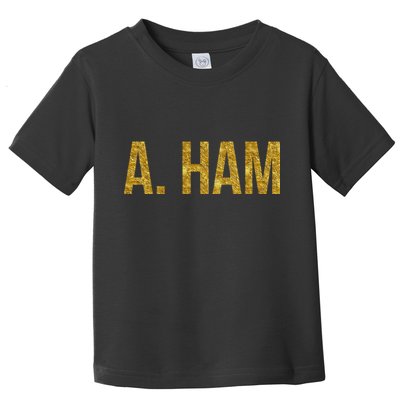 Limited Edition A. Ham Gold Foil Print Toddler T-Shirt
