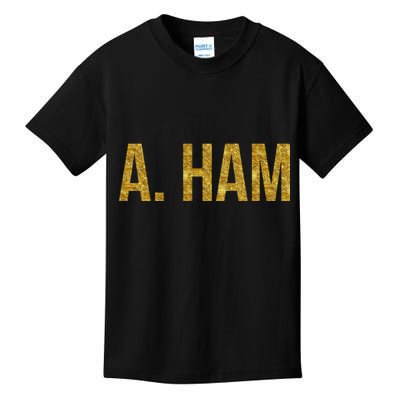 Limited Edition A. Ham Gold Foil Print Kids T-Shirt