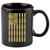 Limited Edition American USA Flag 11oz C Handle Ceramic Mug
