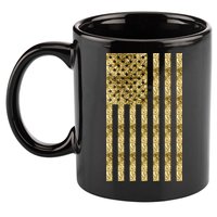 Limited Edition American USA Flag 11oz C Handle Ceramic Mug