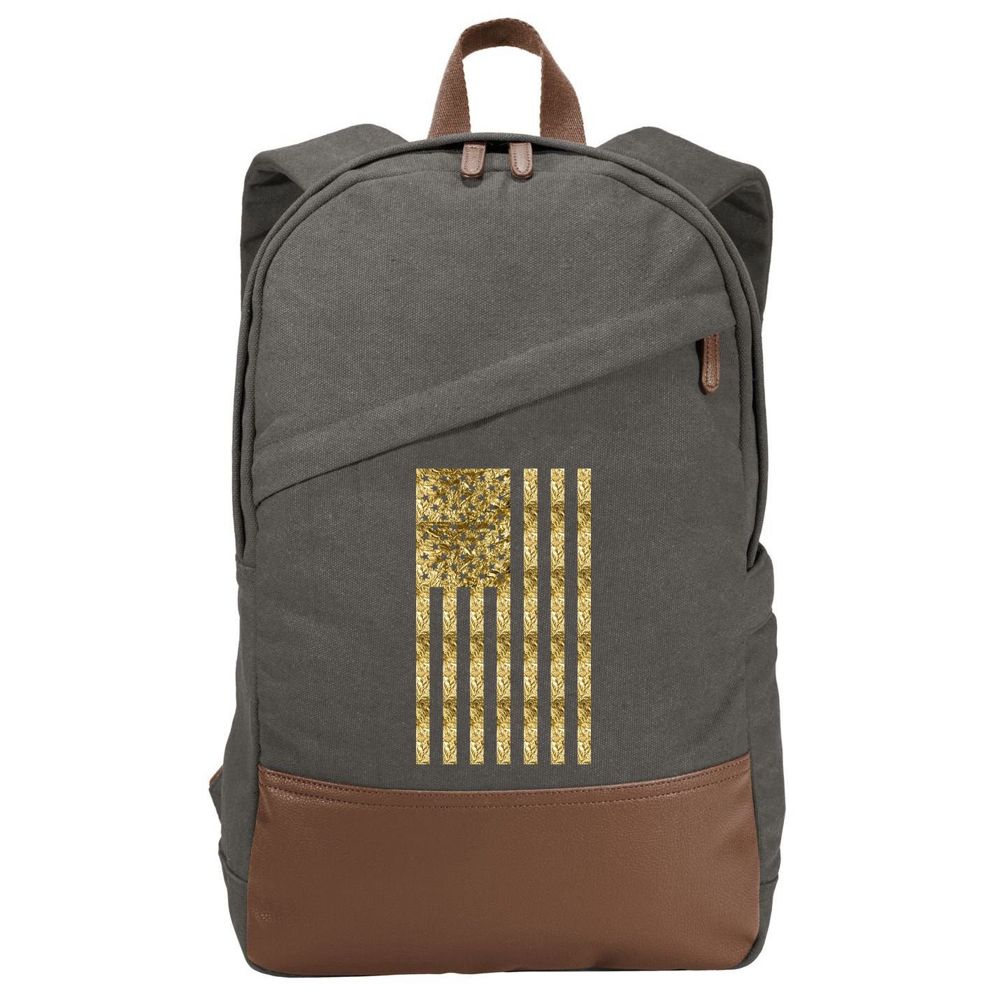 Limited Edition American USA Flag Cotton Canvas Backpack