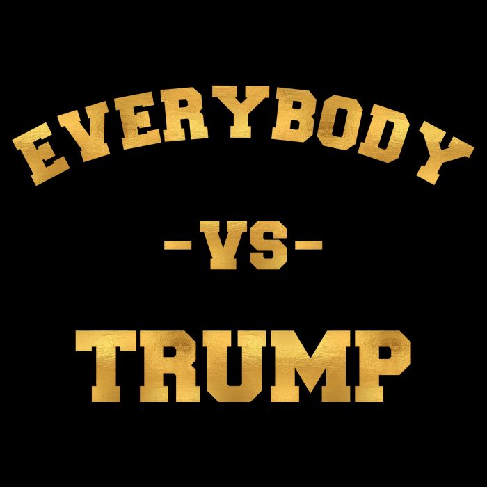 Limited Edition Everybody VS Trump Gold Print Cooling Performance Crew T-Shirt