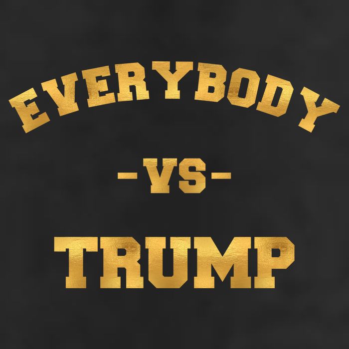 Limited Edition Everybody VS Trump Gold Print Adult Drive Performance Visor