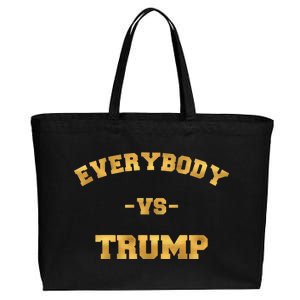 Limited Edition Everybody VS Trump Gold Print Cotton Canvas Jumbo Tote