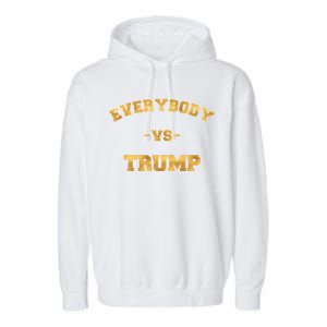 Limited Edition Everybody VS Trump Gold Print Garment-Dyed Fleece Hoodie