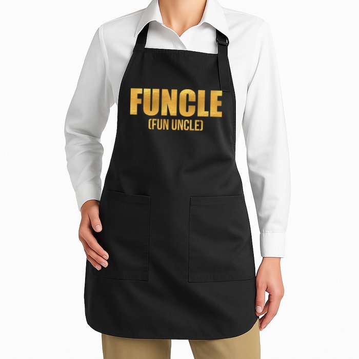 Limited Edition FUNCLE Fun Uncle Gold Print Apron