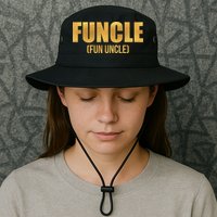 Limited Edition FUNCLE Fun Uncle Gold Print Bucket Hat