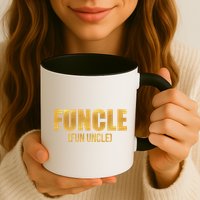 Limited Edition FUNCLE Fun Uncle Gold Print Mug