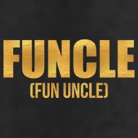 Limited Edition FUNCLE Fun Uncle Gold Print Golf Towel