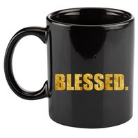 Limited Edition Gold Blessed 11oz C Handle Ceramic Mug