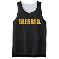 Limited Edition Gold Blessed Mesh Reversible Basketball Jersey Tank