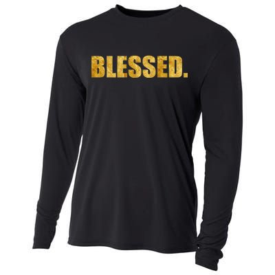 Limited Edition Gold Blessed Cooling Performance Long Sleeve Crew