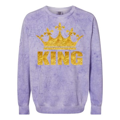 Limited Edition King Gold Print Colorblast Crewneck Sweatshirt