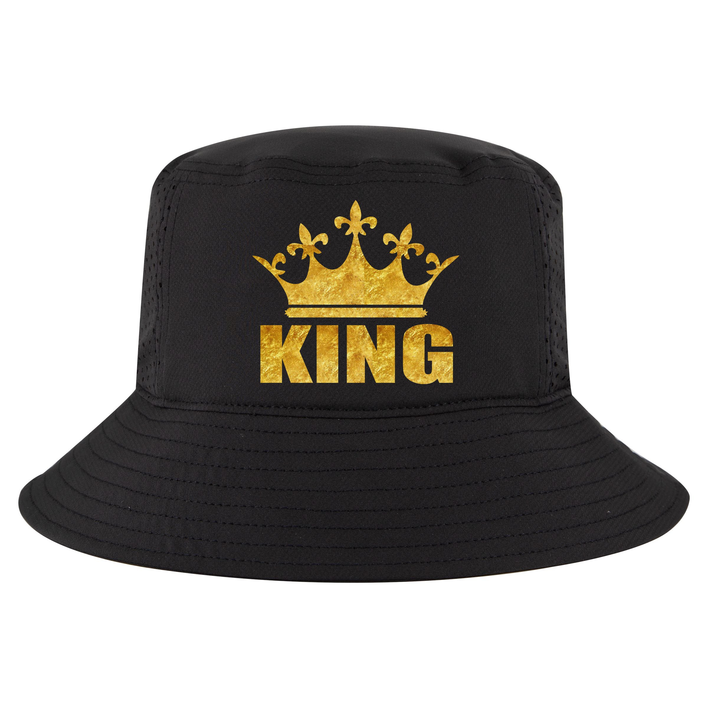Limited Edition King Gold Print Cool Comfort Performance Bucket Hat