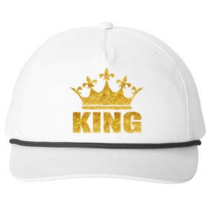 Limited Edition King Gold Print Snapback Five-Panel Rope Hat