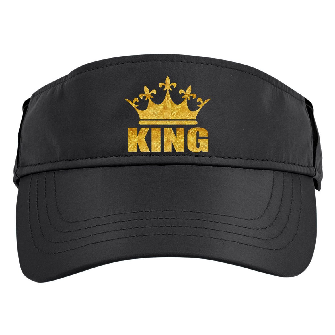 Limited Edition King Gold Print Adult Drive Performance Visor