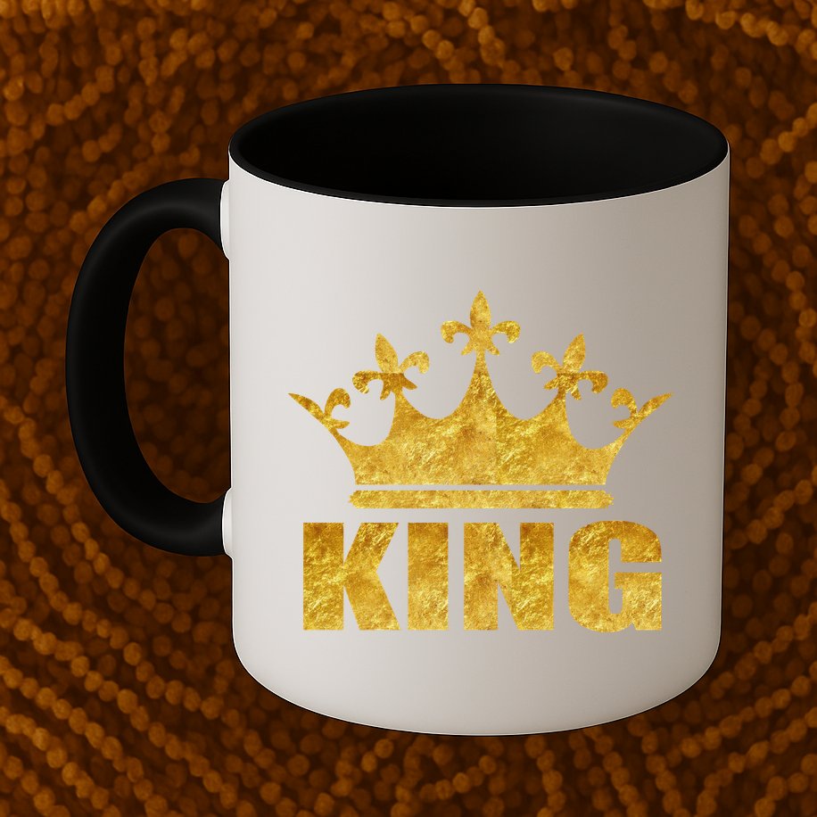 Limited Edition King Gold Print Mug