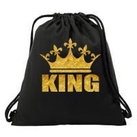 Limited Edition King Gold Print Drawstring Bag