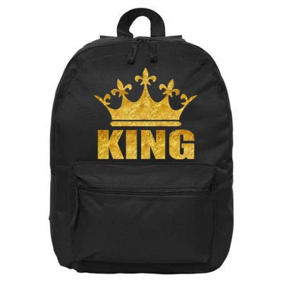 Limited Edition King Gold Print 16 in Basic Backpack