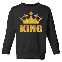 Limited Edition King Gold Print Toddler Sweatshirt