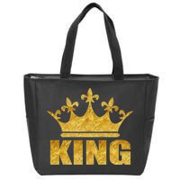 Limited Edition King Gold Print Zip Tote Bag