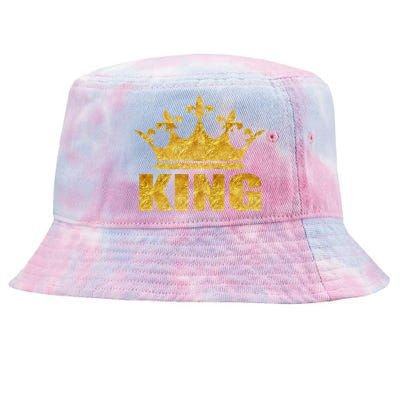 Limited Edition King Gold Print Tie-Dyed Bucket Hat